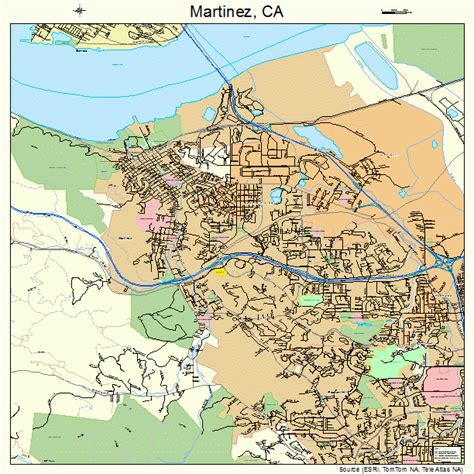 martinez california map